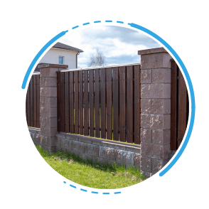 fence stone pillars