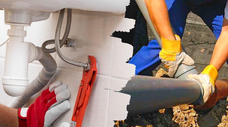 Installation of water supply and sanitation systems