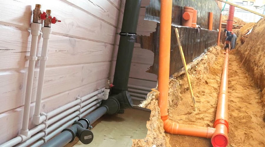 installation of drainage